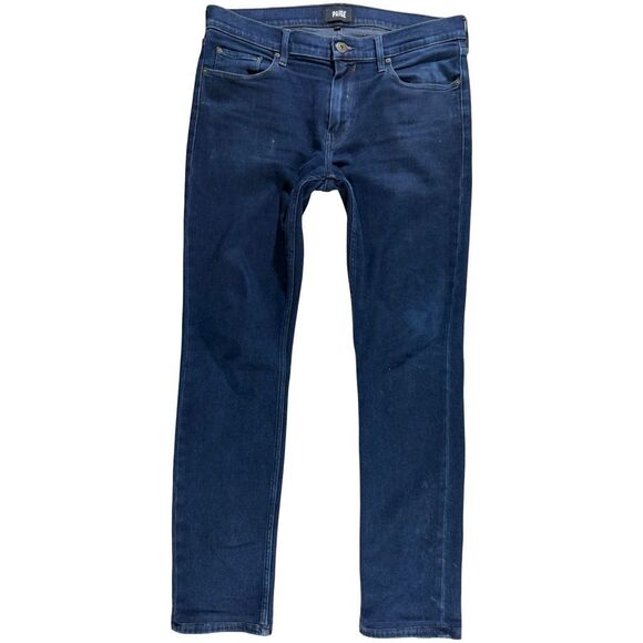 Paige Lennox Frankie Dark Slim Fit Stretch Jeans Size 33x32 - Picture 1 of 9